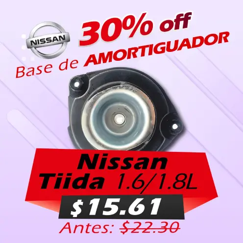 Casanovaautopartres: Base de Amortiguador Nissan Tida 1.6/1.8L con 30% de descuento en Ecuador.
