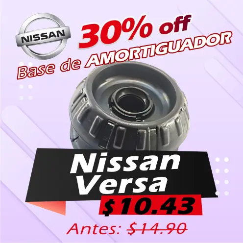 Casanovaautopartes: Base de Amortiguador Nissan Versa con 30% de descuento en Ecuador
