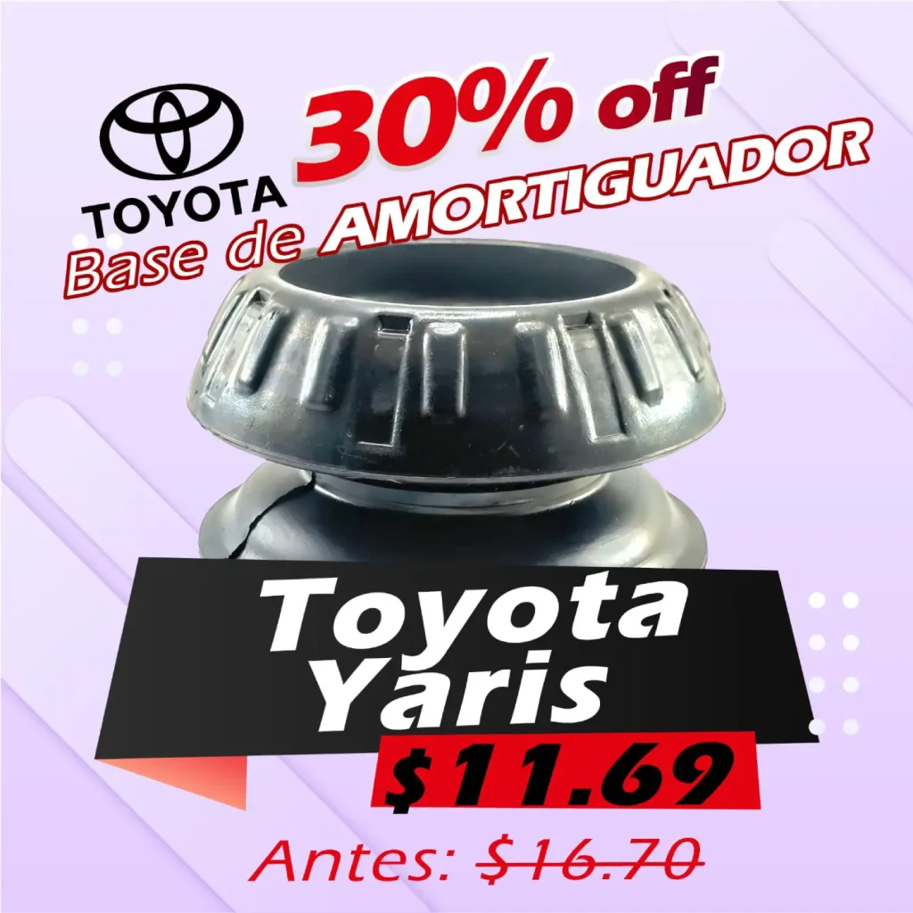 Casanovaautopartes: Basde de Amortiguador Toyata Yaris con 30% de descuento en Ecuador