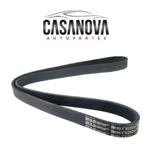 Bandas de Accesorios para Nissan Tiida 1.6, 1.8L y Nissan Versa 1.8L marca Gates OEM 6PK 1203/ 11720-1KC0A